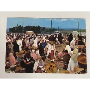 Tangier Morocco Postcard - Typical Market - 1970s - Full Color Stamped